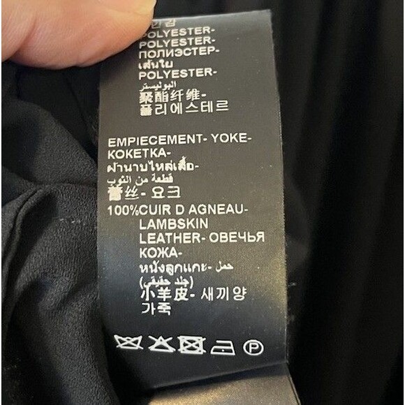 The Kooples Black Studded Leather Harness Mini Dress Size XS - Picture 8 of 10